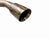 Polished axle back muffler exhaust for BMW F30 F32 335i 435i, JackSpania Racing exhaust parts with shiny chrome finish.