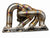 316SS Tubular Turbo Manifold Evo 7 8 9 4G63 44mm Wastegate Vband Garrett G25 G30