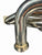 BMW E46 E36 E39 tubular top mount turbo manifold with T3/T4 flange and 44mm wastegate, by JackSpania Racing, in black finish.