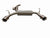Stainless steel JackSpania Racing Jeep Wrangler JK cat-back exhaust system with dual tips, designed for 2007-2018 models.