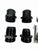 JackSpania Racing billet 1/8 NPT ports and 16AN raised inline filler neck cap on CNC engine part, 1.5-inch size.