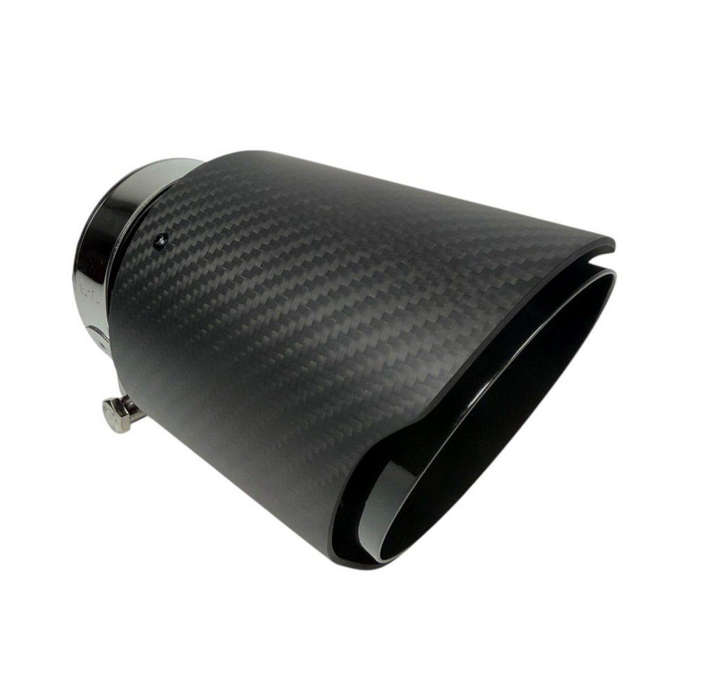 Carbon Fiber Exhaust Pipe Tip 3'' 3 Inch Universal Tailpipe