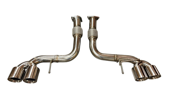 Axle Back Exhaust for Chevrolet Corvette C8 2020+ 6.2L V8 3