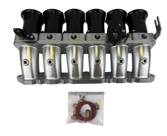 Billet 50mm ITB Intake Manifold Individual Throttle Bodies CNC VW 3.2L VR6 24V