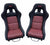 Universal Ultra Lightweight Fixed Mounted Bucket Seat With Rails Sliders Suede