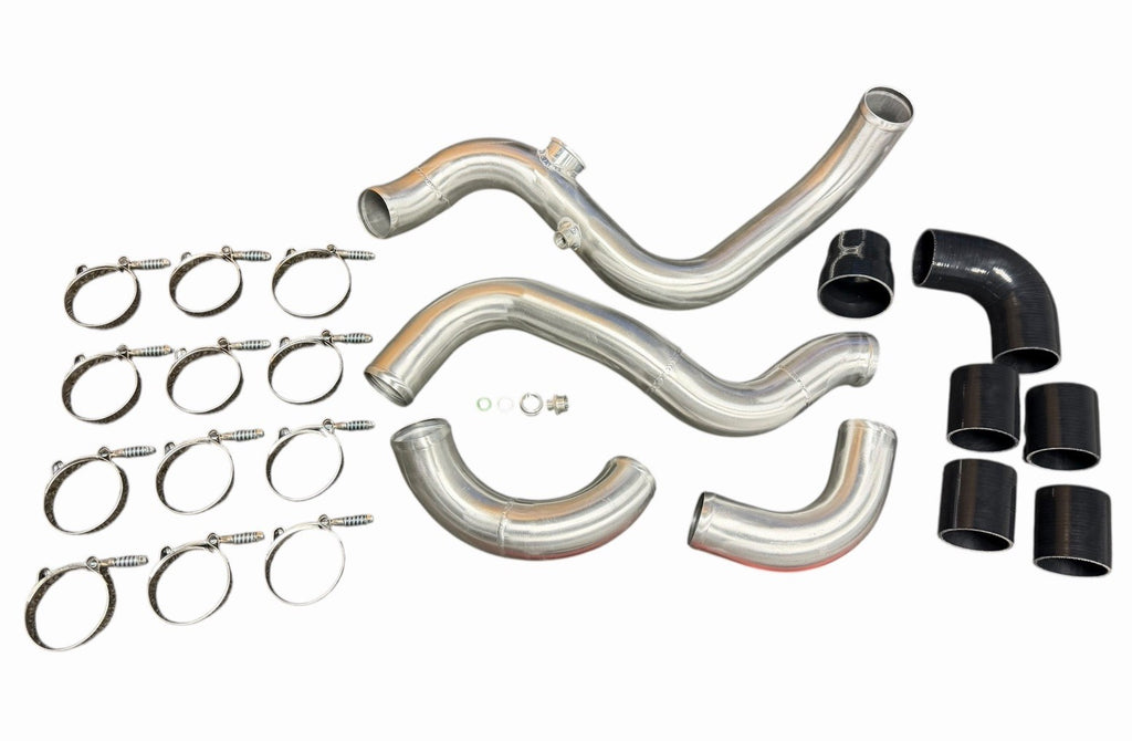 JackSpania Racing K Series intercooler piping kit for K swap Honda Acura Civic Integra EG K20 K24 engine with aluminum pipes and couplings.