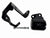 JackSpania Racing billet driver side B D 2-bolt motor mount bracket for Honda 96-00 EK Civic engine parts, metal construction.