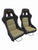 Universal Ultra Lightweight Fixed Mounted Bucket Seat With Rails Sliders Suede
