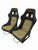 Universal Ultra Lightweight Fixed Mounted Bucket Seat With Rails Sliders Suede