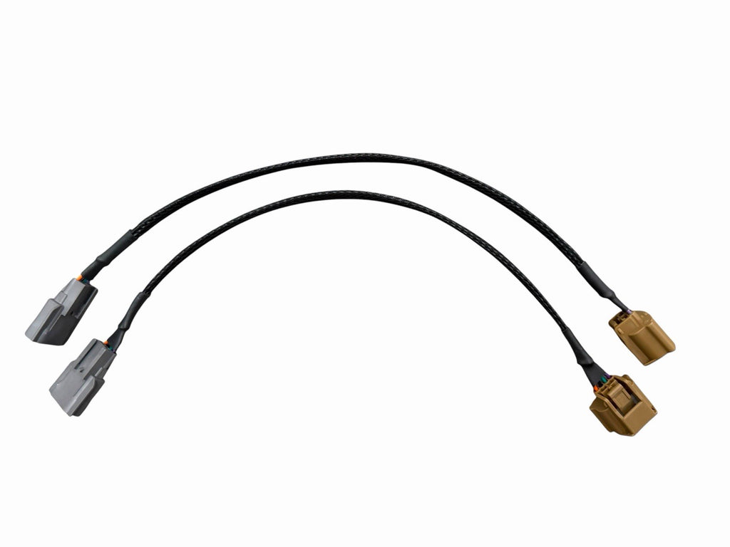 JackSpania Racing 2X O2 Sensor Extension Harness for Nissan 370Z 2011+ Infiniti Q50 Q60 G37 VQ37, 12-inch length, black wiring