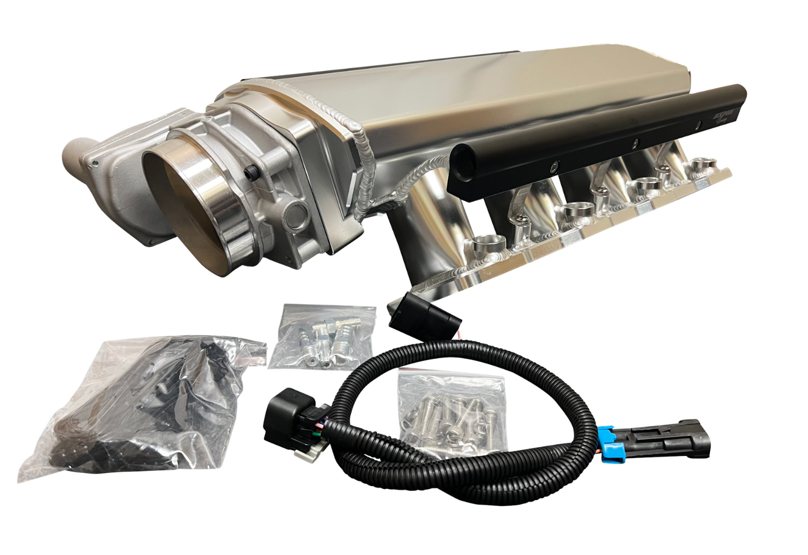 LS Low Profile Metal Fabricated Intake Manifold DBW LS1 LS2 LS6 92mm 1 ...