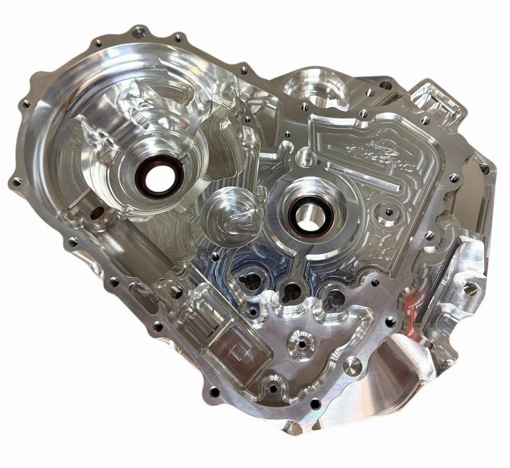 JackSpania Racing B K Series FWD billet CNC front bellhousing transmission case for automotive transmission assembly.