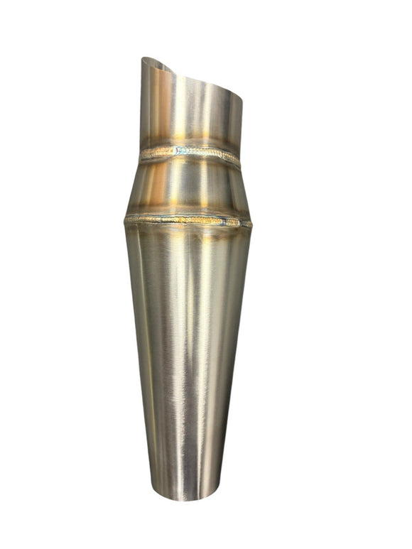 2.5” Custom Megaphone Reverse Cone Pipe Exit 304 Stainless Steel