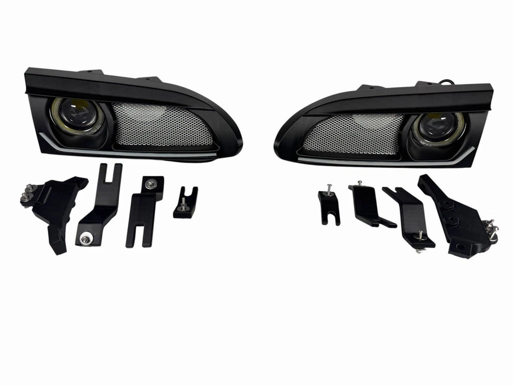 Honda Civic EG Headlight 3” Air Duct Kit Projector Mesh Left Right Pair 92-95
