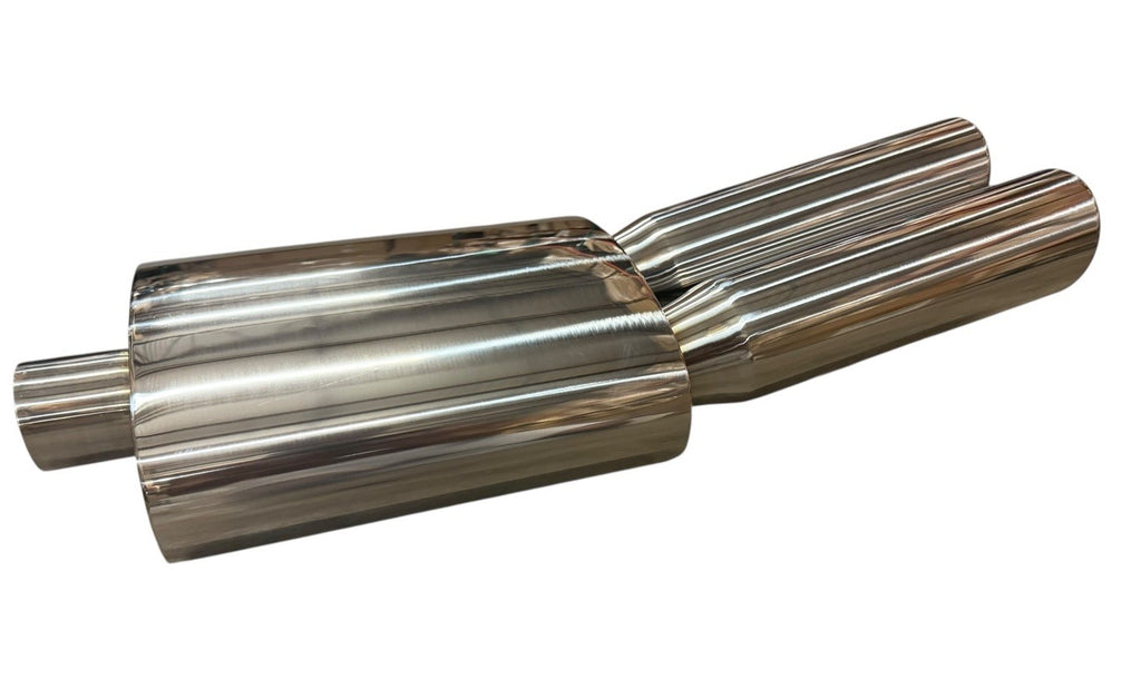 2.5” Fireball Mega Blastpipe Muffler VIP Tip Bozo Boso Dual Tip V2 Polished