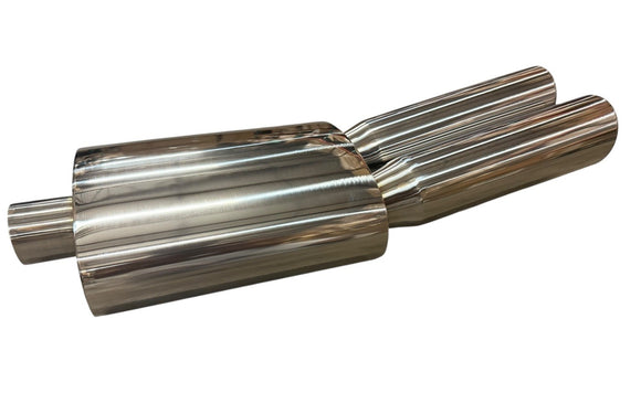 2.5” Fireball Mega Blastpipe Muffler VIP Tip Bozo Boso Dual Tip V2 Polished