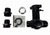 JackSpania Racing billet 1/8 NPT ports universal 16AN -20AN inline filler neck cap, CNC machined, 1.5-inch engine part
