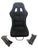 Universal Ultra Light Carbon Fiber Bucket Seat Seats With Rails Sliders Suede