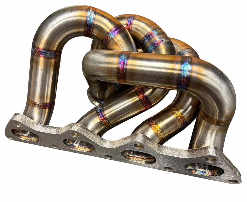 316SS Tubular Turbo Manifold Evo 7 8 9 4G63 44mm Wastegate Vband Garrett G25 G30