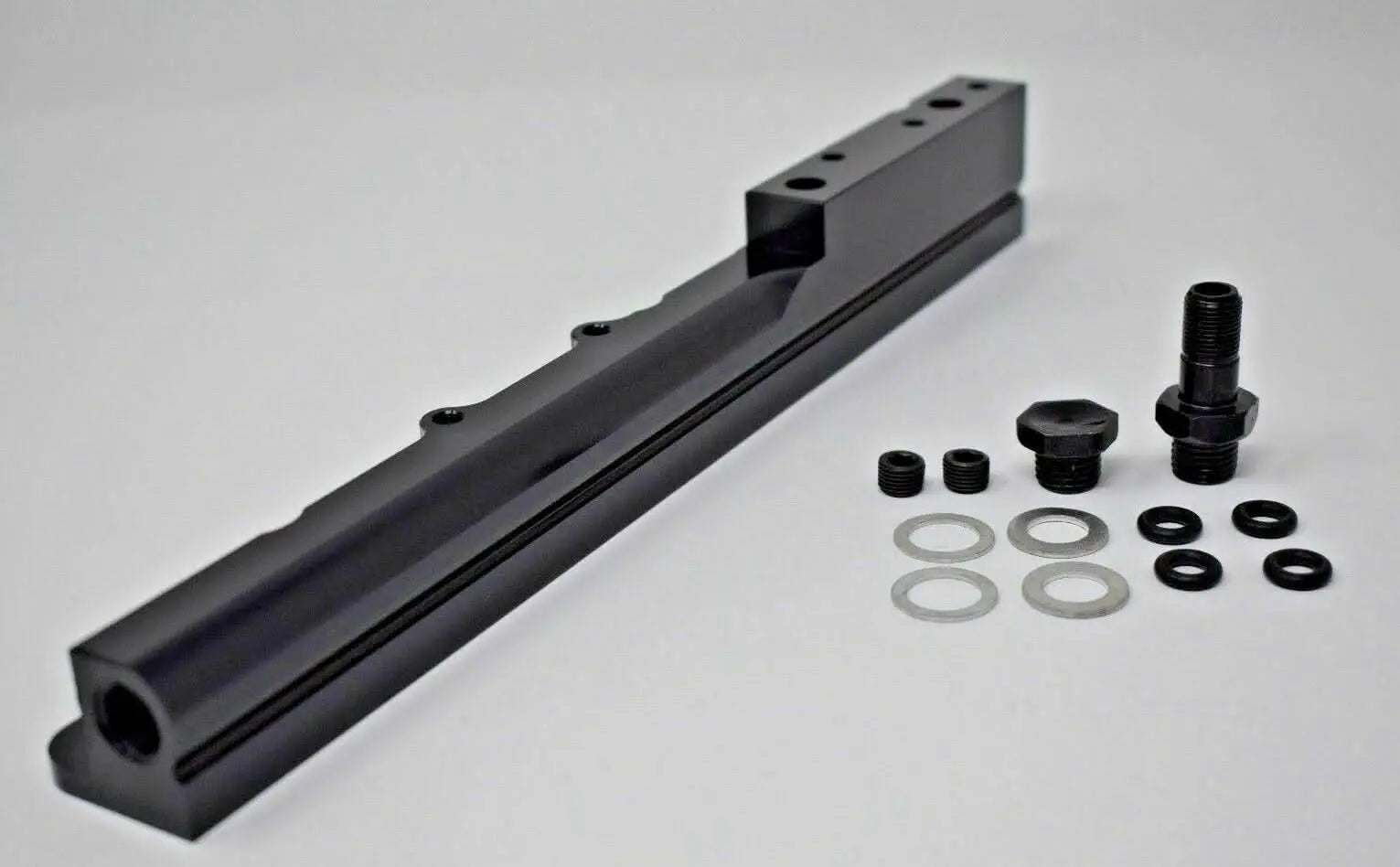 Bull Boost Black Aluminum Fuel Rail For Honda/Acura B16, B18, B-Series (LS/GSR/Integra)