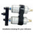 Billet Twin Dual Bosch 044 380lph AEM Fuel Pump Outlet Manifold Mounting Bracket - Jack Spania Racing