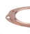 2 x 3" Inch Copper Header Exhaust Collector Gaskets Flanges Universal 3 Bolt USA - Jack Spania Racing