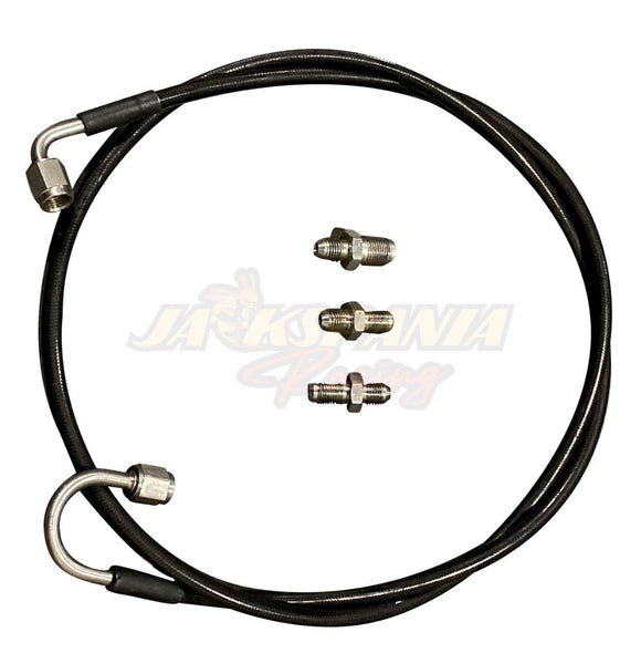 Master To Slave Cylinder Complete Stainless Clutch Line For 06-15 Honda Civic Si - Jack Spania Racing