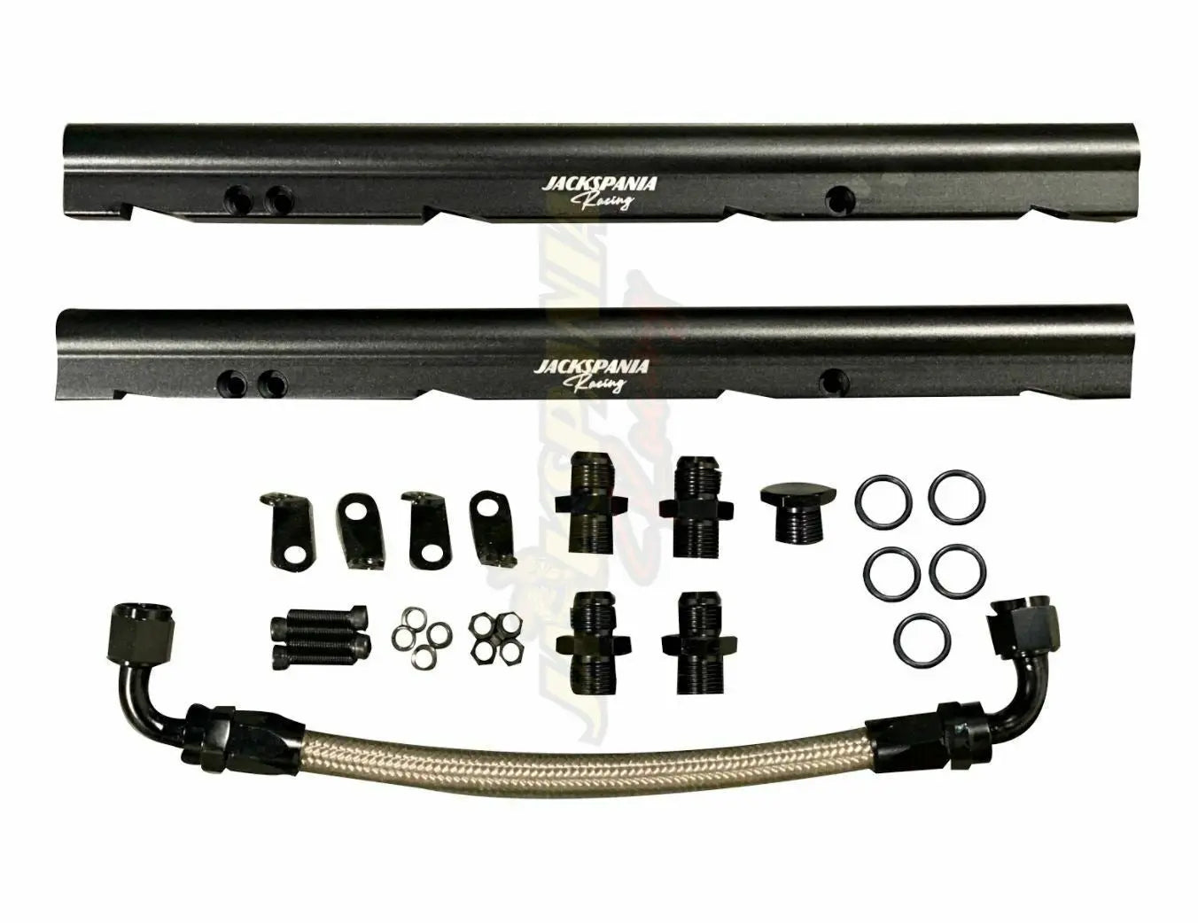 AutoKingdomNo.1 Black Anodized Billet Fuel Rail Kit For GM LS LS1 LS2 LS3 LS6 Intake Manifold – W/Hardware