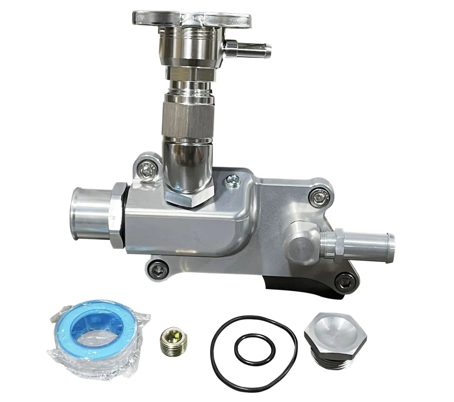 K-Tuned K24 Upper Coolant Housing W/o Filler Neck - Includes Hose End And 16AN - KUW-24C-N01 - Foto 4