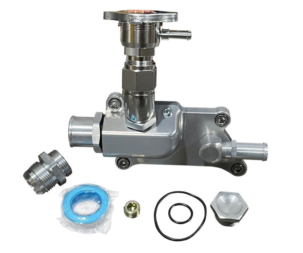 K Series Upper Coolant Housing Temp Sensor Elbow Filler Neck Hose K20Z3 K24 16AN - Jack Spania Racing