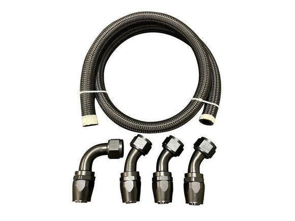 Racing Tucked Coolant Radiator -16 AN Hose and Fitting Kit For K Series K20 K24 - Jack Spania Racing