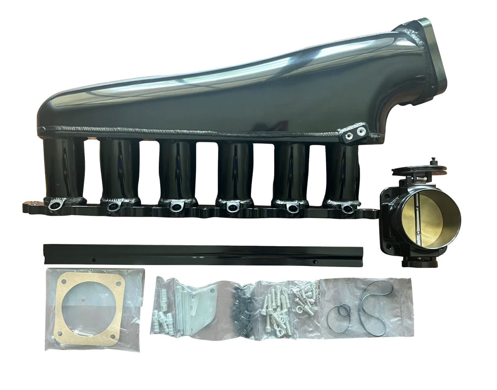 2JZ GE Billet Intake Manifold Fuel Rail Throttle Body 90mm TB Supra 2J Swap 2JZ - Jack Spania Racing