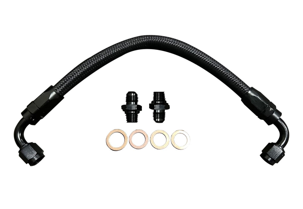 Power Steering Block De Lete Line Braided Loop Hose 92-95 Honda Civic EG AN6 US - Jack Spania Racing