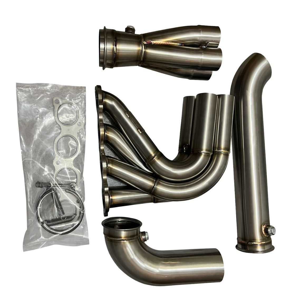 Hood Fender Exit Forward Lean Race Drag Header K20 K24 K Series Swap H ...