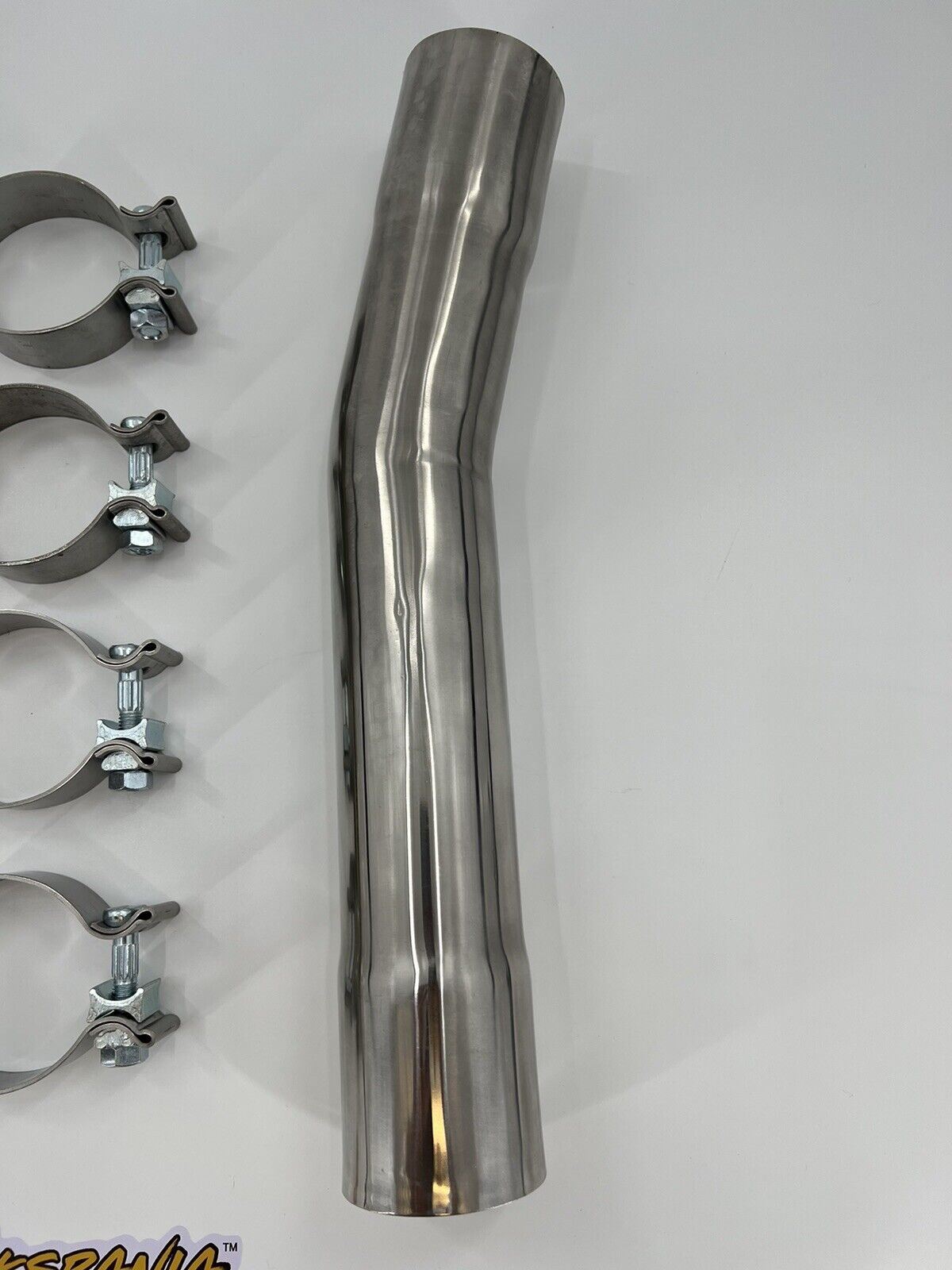 Mid Muffler Delete Kit For Dodge Challenger/Charger SRT Hellcat – 304 Stainless Steel Round Pipes By Khaos Motorsports