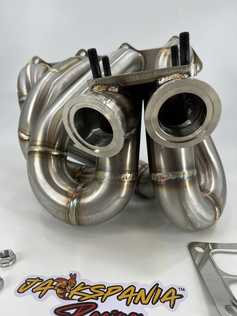Sell 38MM CAST STEEL EXHAUST HEADER MANIFOLD TURBO CHARGER EXTERNAL WASTEGATE CHROME In La - Foto 12