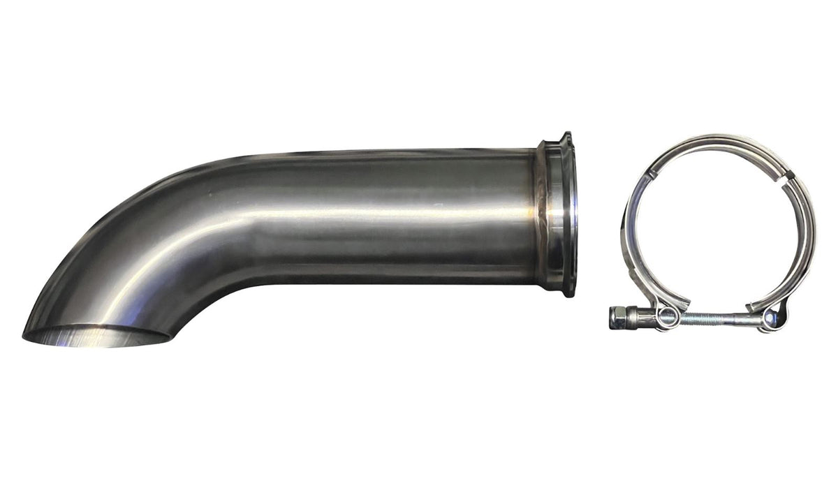 Turn Down Dolphin Muffler Stainless Steel Universal 3