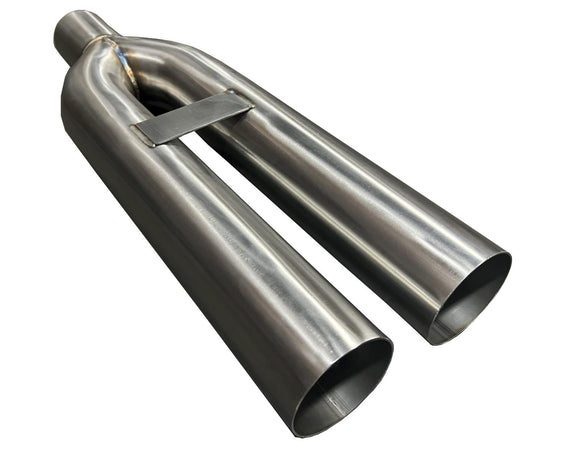 Universal Stainless Steel Twin Dual Straight Blast Pipe Tip 3
