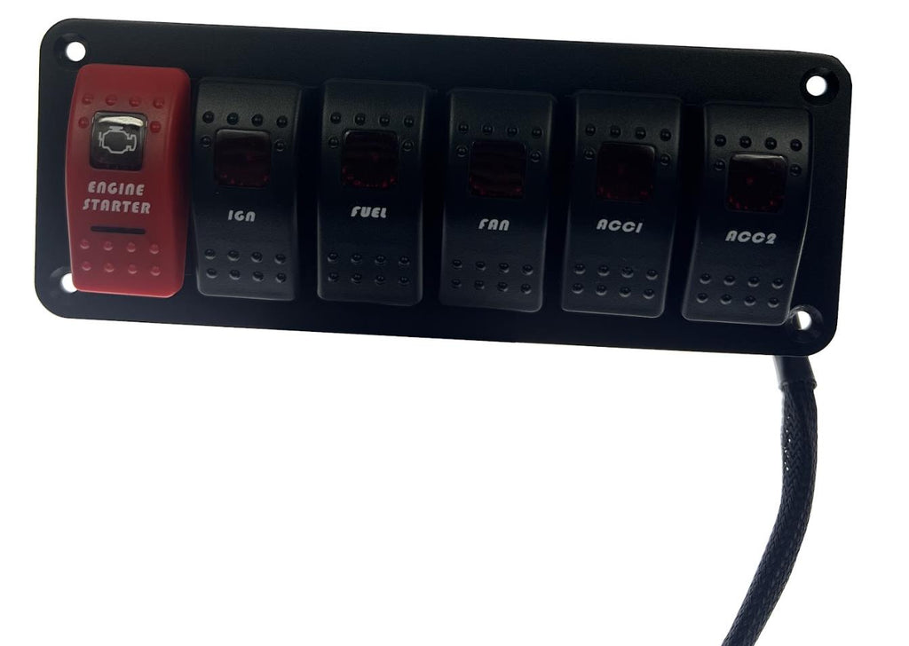 6 Gang Electronic Switch Panel Universal Circuit Control Relay Toggle