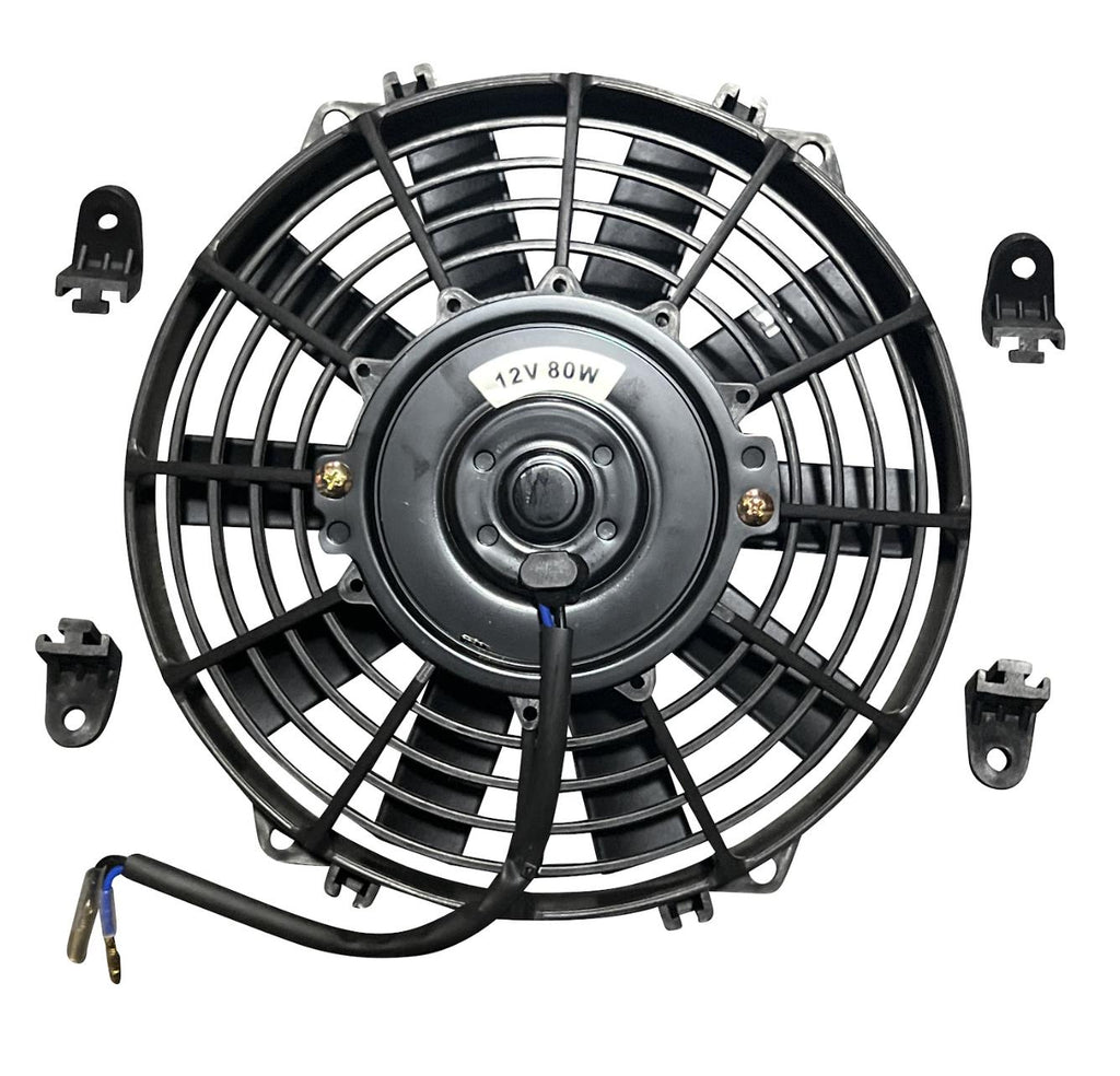 Universal 10" Radiator Cooling Slim Fan 12V 80Watts 6.7amps 10 Inch Mount Tabs 