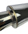 Polished Stainless Steel N1 Hi Power Style Muffler 3" Inlet 4" Outlet Burnt Tip - JackSpania Racing