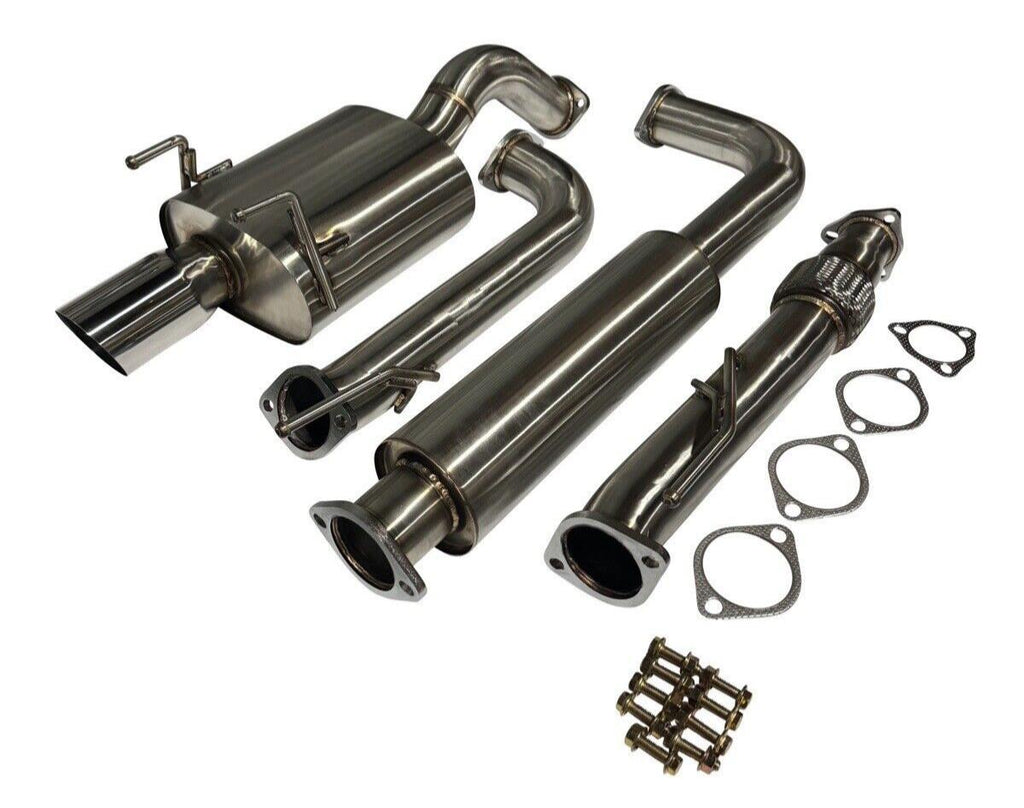 3” Stainless Steel Catback Exhaust Muffler For Honda Civic EK EK9 Hatch 76mm - JackSpania Racing