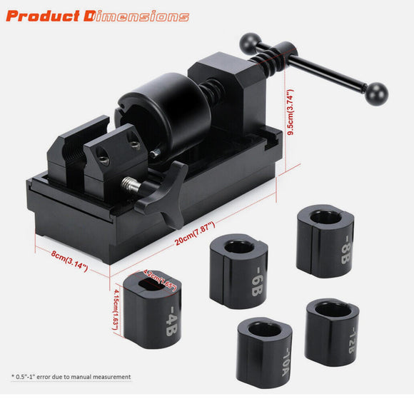 Multi Function Aluminum Hose Installation Tool -4 to -12 AN Fittings Holders - JackSpania Racing