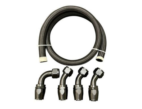 Racing Tucked Coolant Radiator -16 AN Hose and Fitting Kit For F Series H Series - Jack Spania Racing