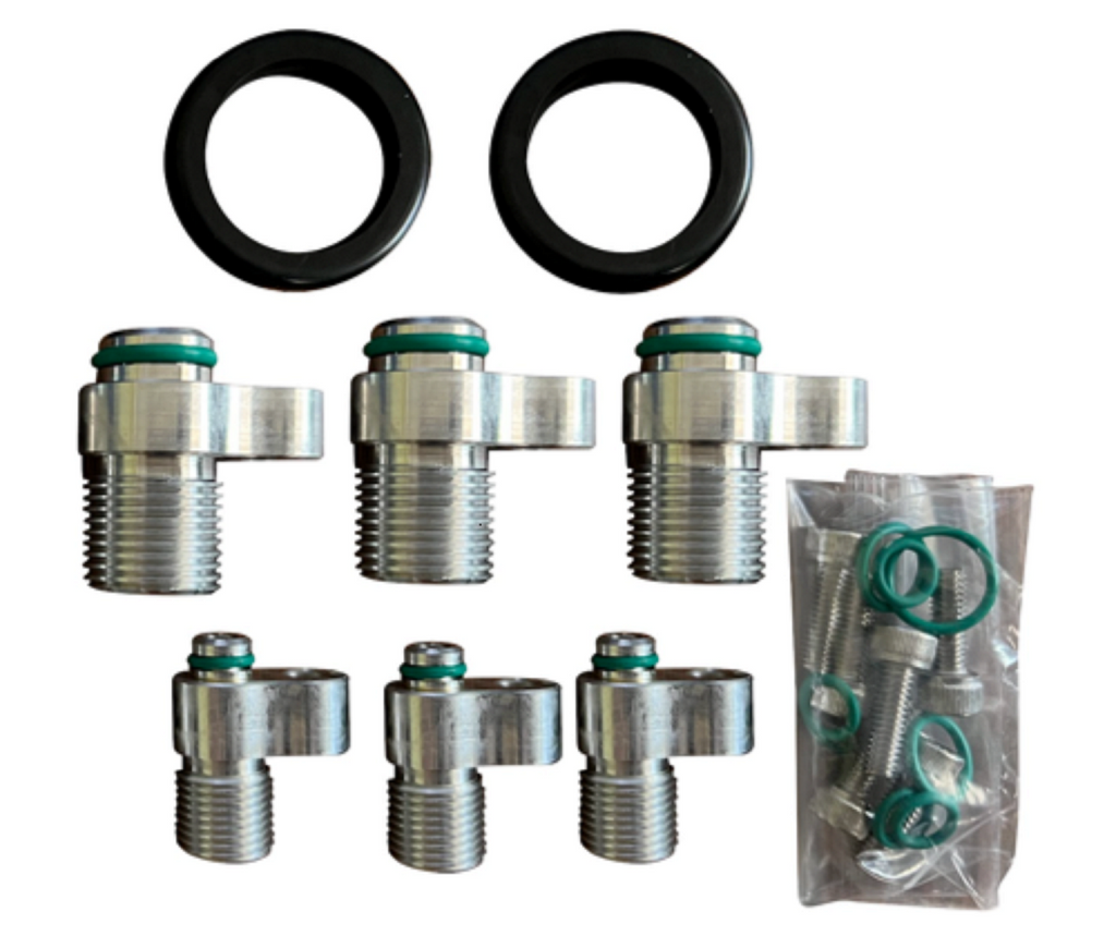 K Swap K20 K24 K Series A/C Fittings Adapters Honda Acura Civic DC2 CRX Si EG EK - Jack Spania Racing