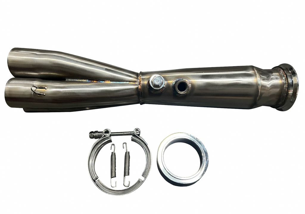 K Series K20 K24 K Swap Megaphone 4-1 Collector Merger 3" Vband EG EK Tri-Y Pipe DC CRX EF Si Header - Jack Spania Racing