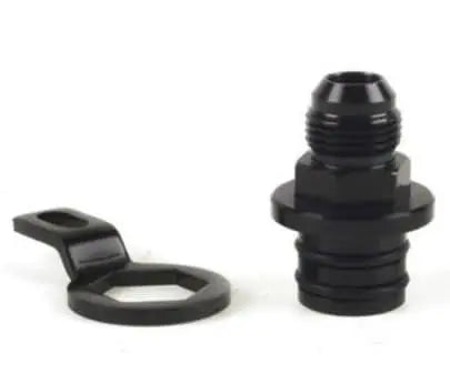 Honda Acura engine block plug adapter and breather fitting with 10AN catchcan, B Series B16 B18, by Jack Spania Racing