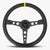 The Daytona | Black Leather | Black Spoke | Yellow Stitch - JackSpania Racing